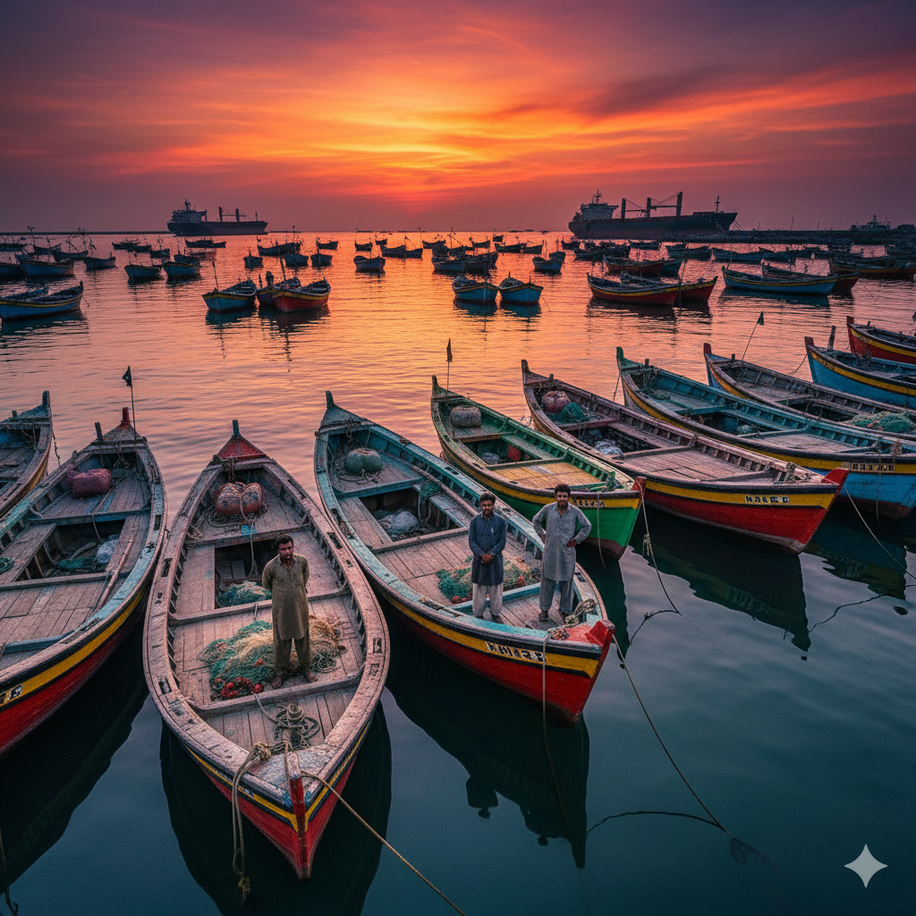 Fisherman Corporate Society Fleet at Sea